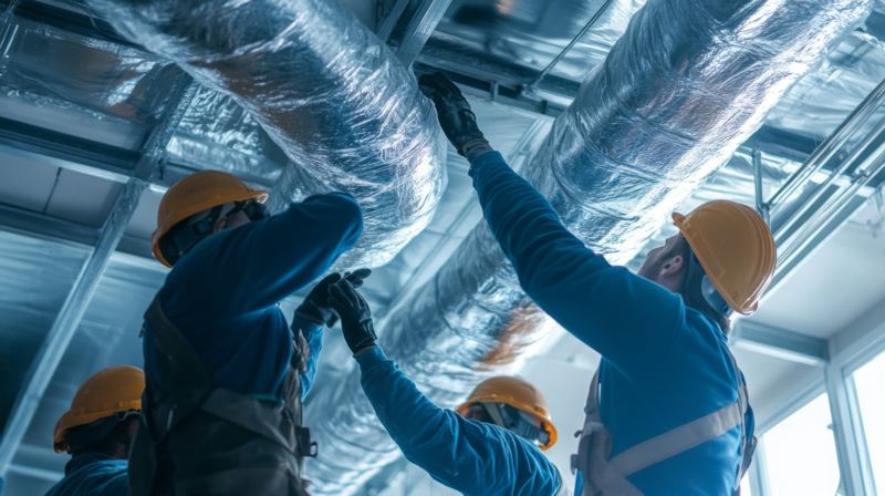 Sealing and insulation in a single visit